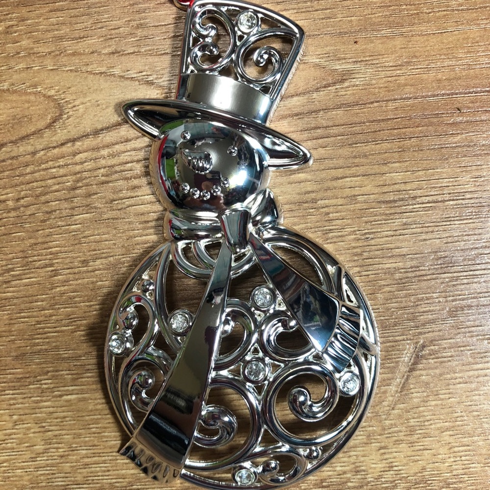 New- Lenox"Sparkle & Scroll"Clear-CrystalOrnaments